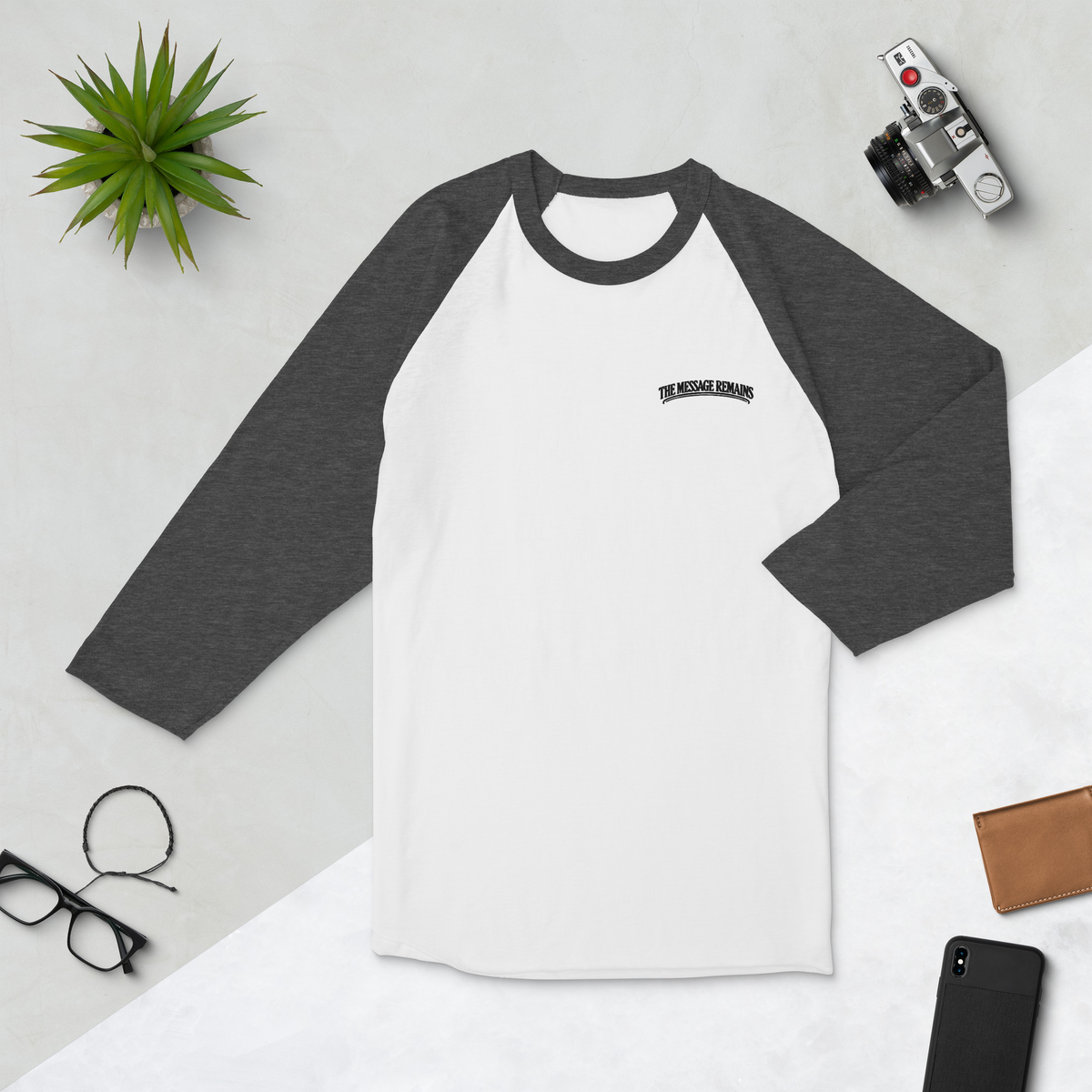 Unisex 3/4 Sleeve Raglan Shirt