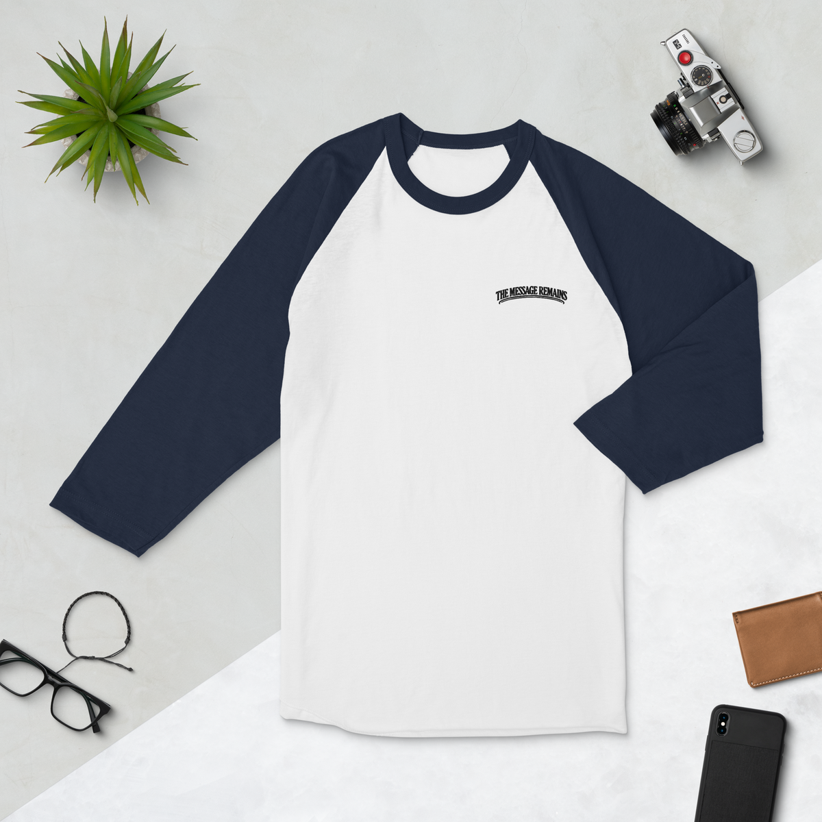 Unisex 3/4 Sleeve Raglan Shirt