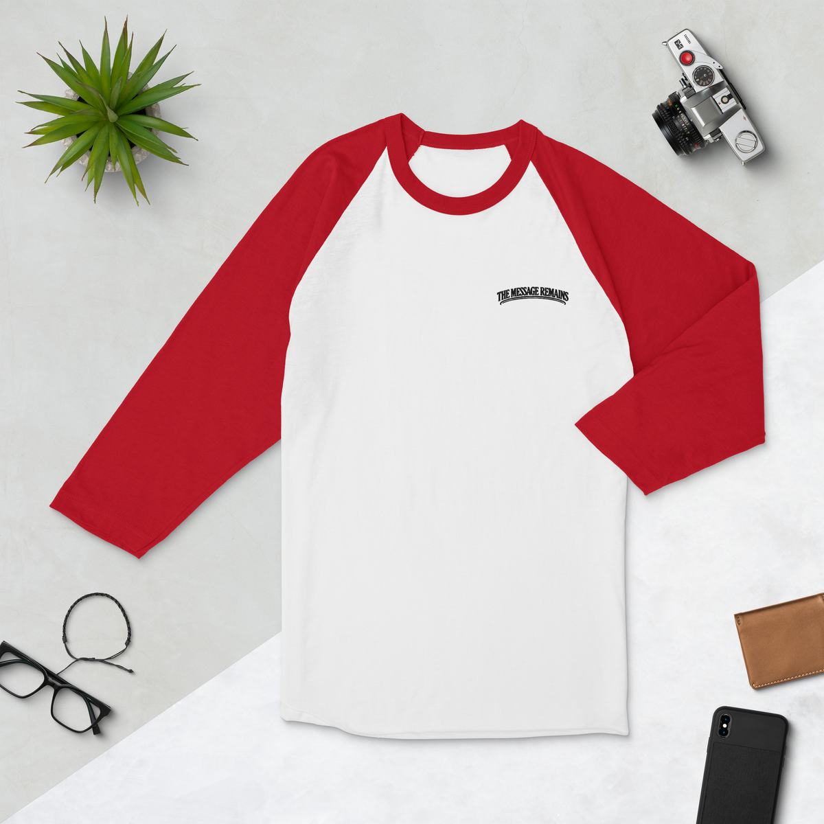 Unisex 3/4 Sleeve Raglan Shirt